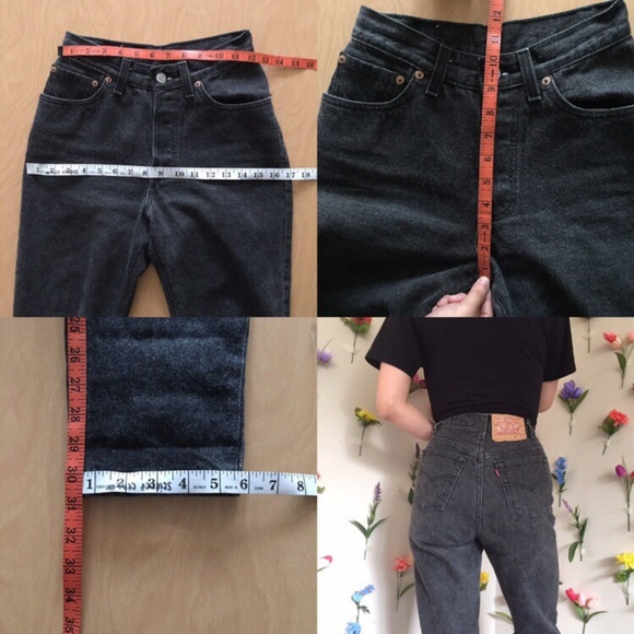 RARE BLACK VINTAGE LEVIS 501 - Picture 3 of 4